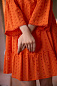 Женское Платье 67035 Оранжевое