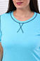 Женская футболка Баркарола Голубая