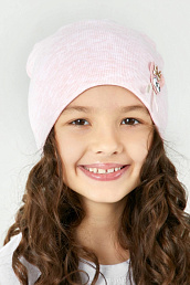 Детская шапка Кашкорсе-Брошь-Розовый